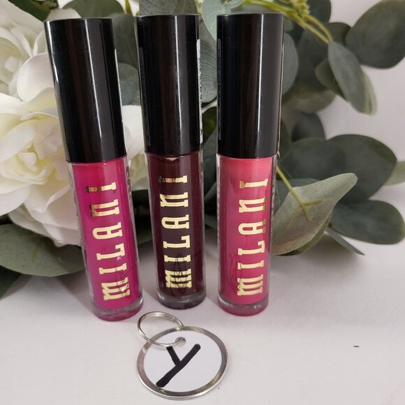 Milani Ludicrous Lip Gloss Trio Kiss From A Rose 160 Fishnet Tights 220 Hella 15 - Picture 6 of 7